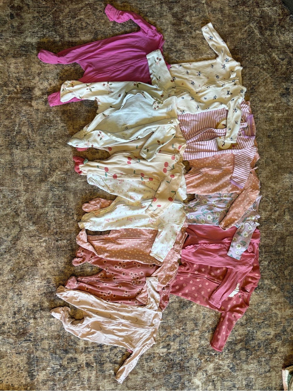 Mixed Baby Girl 3 Month Sleeper Lot